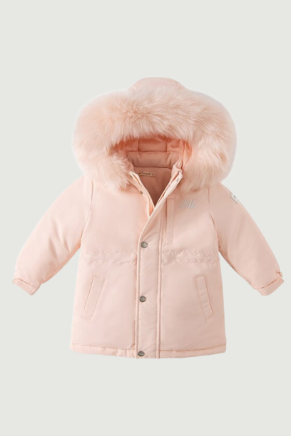 Winter Children Clothing Girls Duck Down Jacket Hooded Warm Outerwear