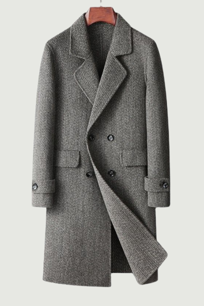 Autumn high quality wool long trench coat men male jackets overcoat