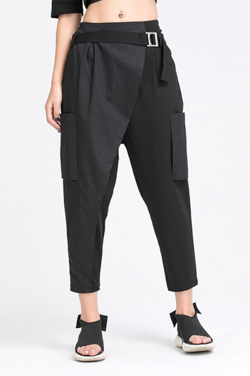 Split Harem Trousers New Loose Fit Pants Women Tide Spring Summer