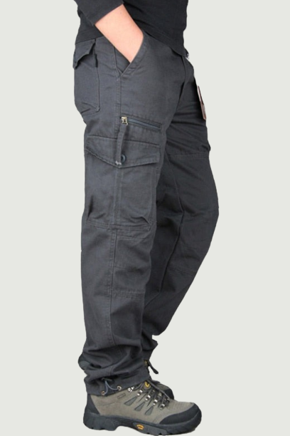 Cargo Pants Men Cotton Tactical Multi-Pocket Overalls Male Combat Loose Trousers Military Work Straight Joggers