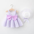Summer Baby Girl Dress Flower Princess Dresses for Girl Birthday Clothing With Hat Baby Suit Outfit