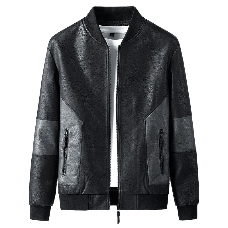 Men Jacket New Spring Fall Soft Leather Jackets For Man Clothing Long Sleeves Coat Style Slim Clothing