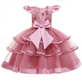 Dress For Girls Wedding Party Dresses Kids Princess Christmas Dress Children Girls Clothing Baby Girls Flower Striped