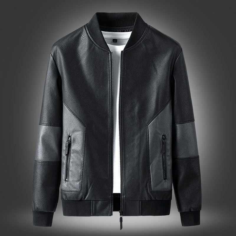 Men Jacket New Spring Fall Soft Leather Jackets For Man Clothing Long Sleeves Coat Style Slim Clothing