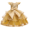 Dress For Girls Wedding Party Dresses Kids Princess Christmas Dress Children Girls Clothing Baby Girls Flower Striped