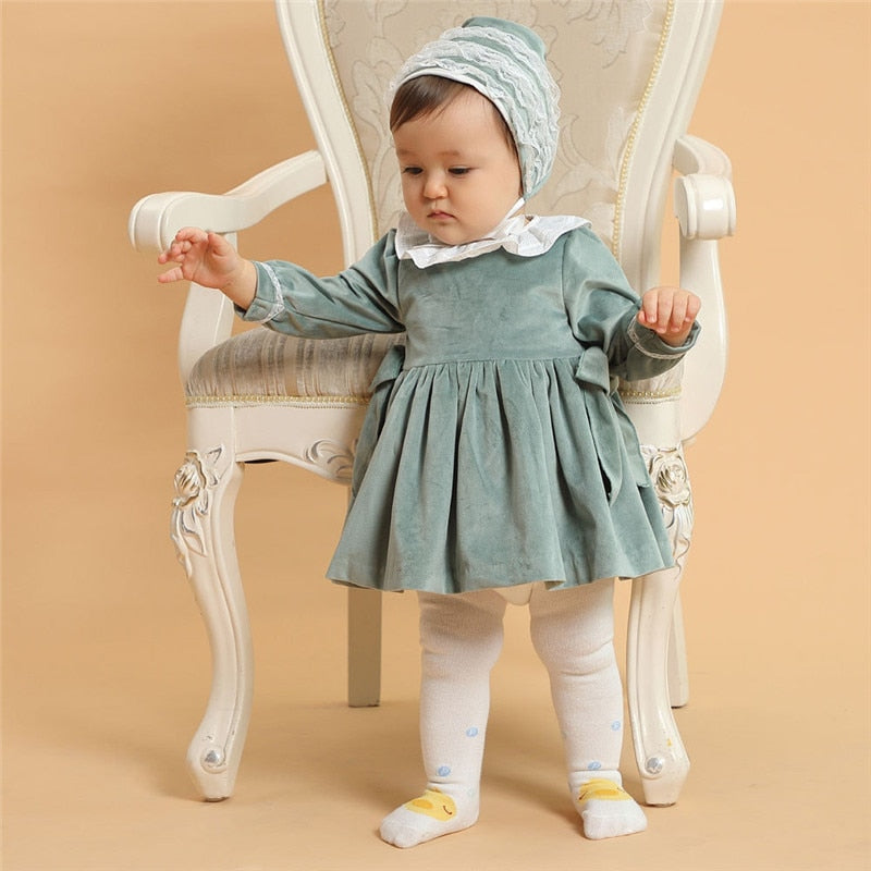 Spring Kids Girls Spanish Princess Dress Child Spain Dresses Baby Girl Gown