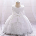 Baby Girl Dress Lace Beads Flower Baptism Dress For Girl Clothes Party Wedding Princess Dresses