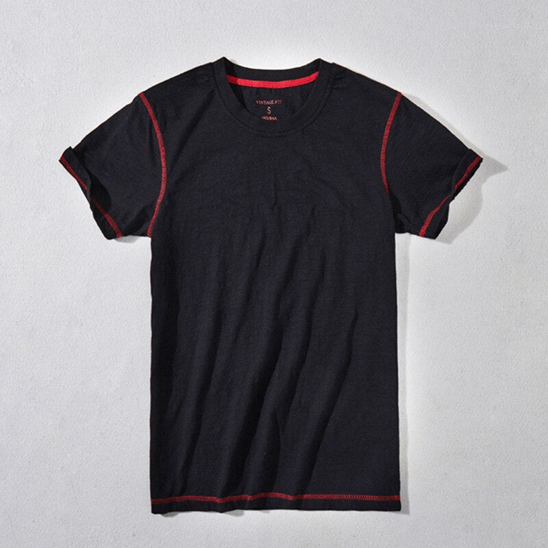 Men Simple Casual  Cotton Soft Round Neck Slim Fit Tees