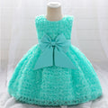 Baby Girl Dress Lace Beads Flower Baptism Dress For Girl Clothes Party Wedding Princess Dresses