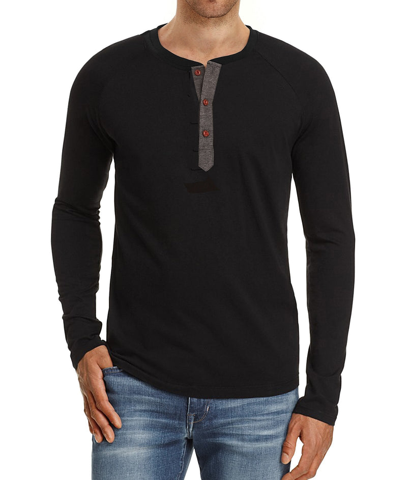 Cotton T-Shirts Spring Autumn Men Long Sleeve Pullover Clothing