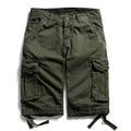 Summer Cotton Casual Shorts Men Five-point Multi-pocket Overalls European and American Outdoor Overalls Shorts