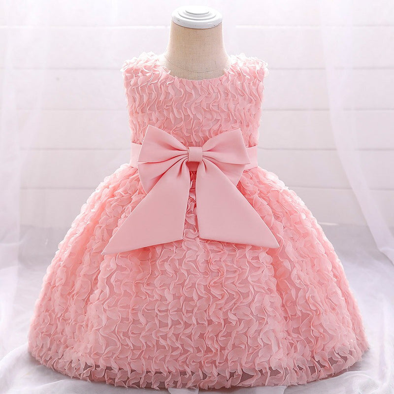 Baby Girl Dress Lace Beads Flower Baptism Dress For Girl Clothes Party Wedding Princess Dresses