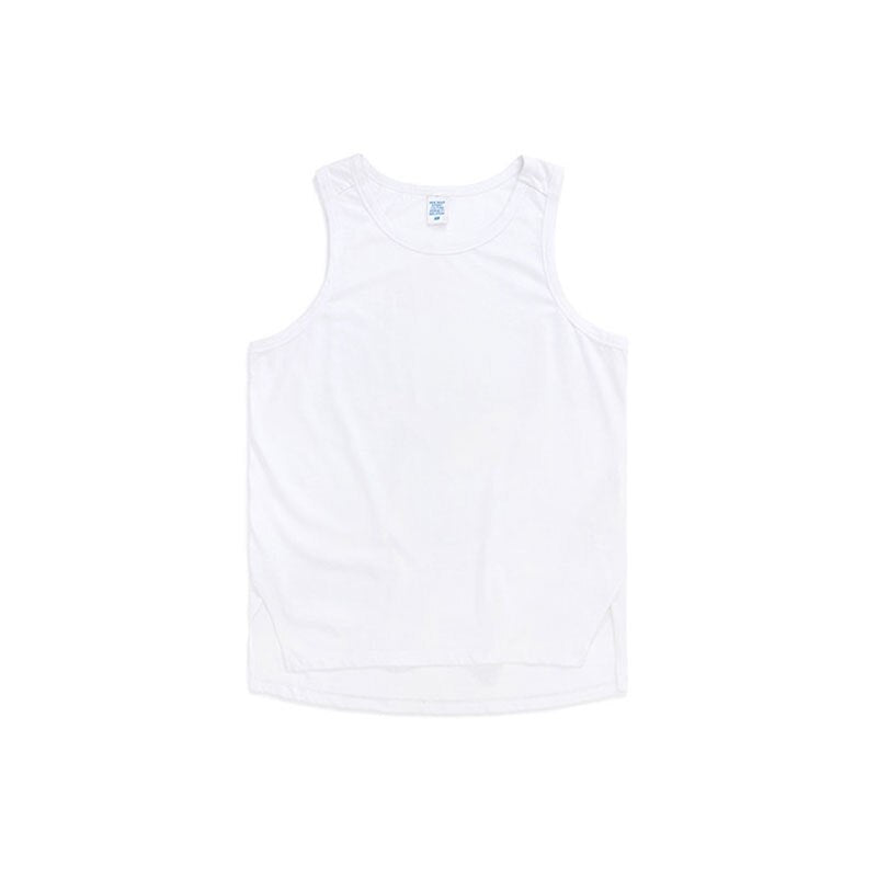 Summer Mens Tank Top Cotton Loose Sleeveless Solid Color Streetwear Casual Outdoor Motion White Lovers Clothing