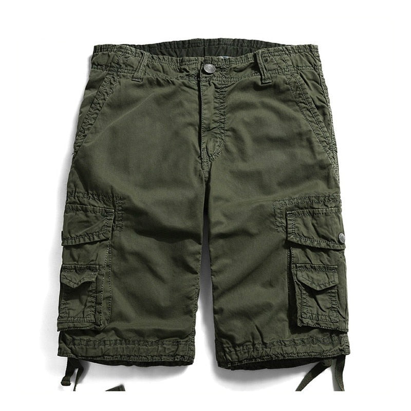 Cotton Casaul Shorts Loose Cargo Shorts Men Cool Summer Military Short Pants Shorts