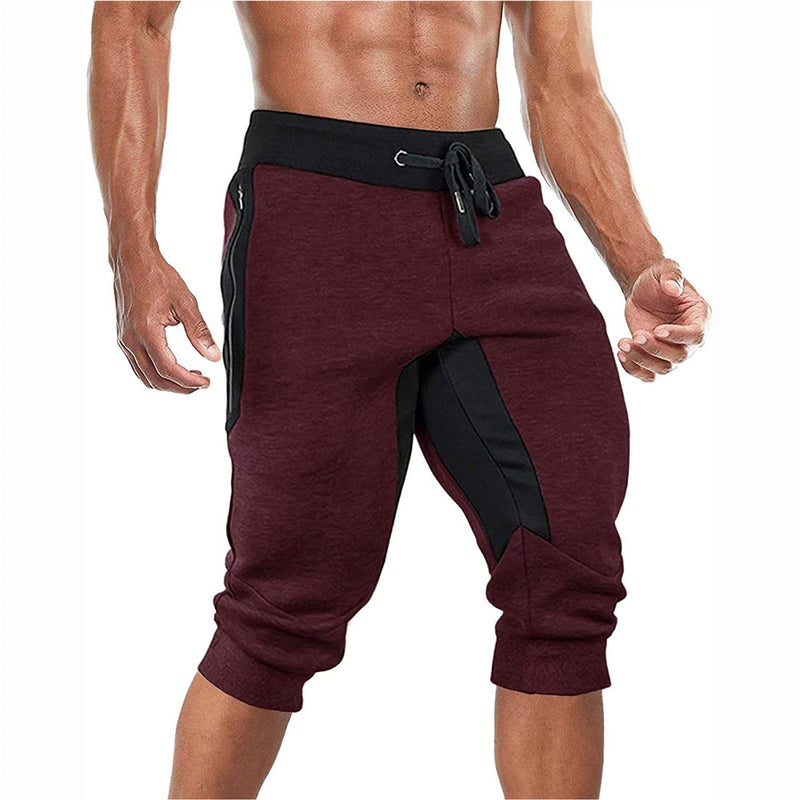 Summer Mens Cotton Shorts Running Workout Joggers Sweatpants