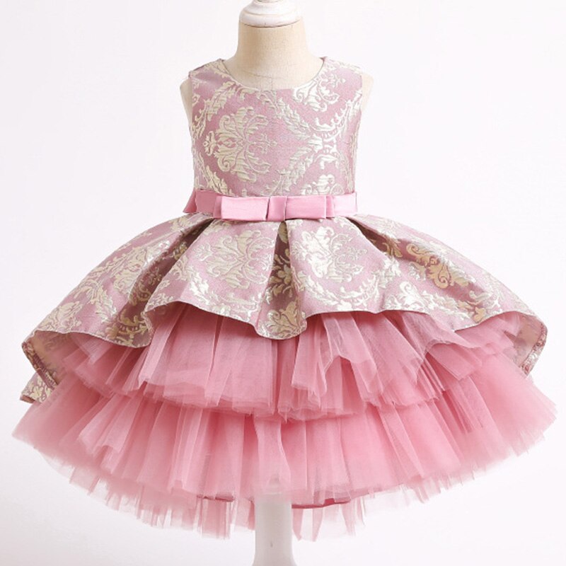 Summer Embroidery Twins Costumes Tutu Dress Dress For Baby Girl Ceremony Princess Dress Party Opening Dresses