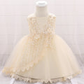 Christmas Celebration Christening First Birthday Dress Baby Girl Party Flower Dresses Child Princess Dress