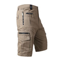 Men Cargo Shorts Straight Loose Cotton Multi-Pocket Summer Sport Casual Tracksuit Trend High Quality Calf-Length Pants Male