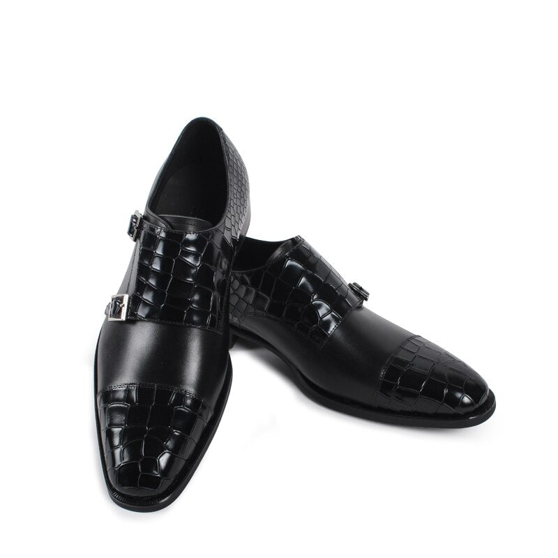 Handmade shoe Men Genuine Leather Shoe Dress Wedding Party Classic Black Original Design Mens Shoes