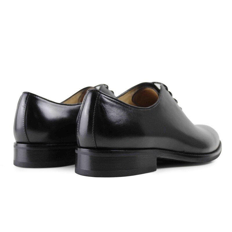 Classic Black Male Genuine leather shoe Formal work Business Office Original Designer dress shoe Mens Oxford Shoes