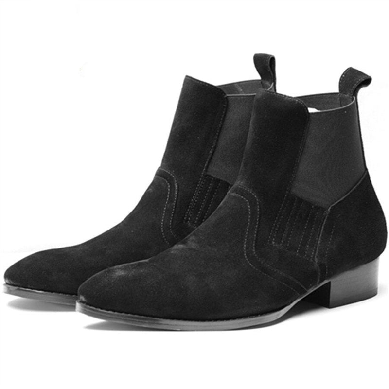 Exclusive Euro Vintage Luxury Slip On Wyatt Classic Harness Ankle Chelsea Boots Personalized Breathable Wedge punk Boots