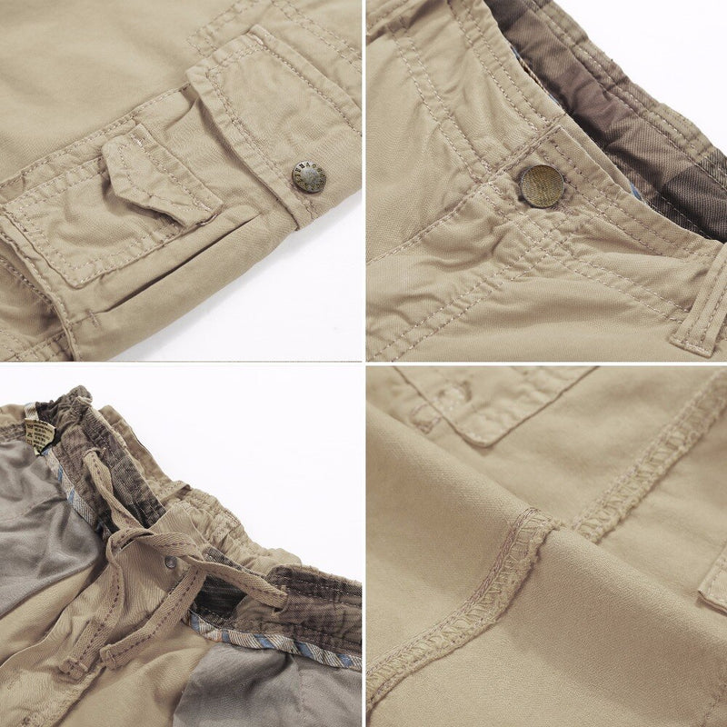 Cotton Casaul Shorts Loose Cargo Shorts Men Cool Summer Military Short Pants Shorts