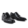 Handmade shoe Men Genuine Leather Shoe Dress Wedding Party Classic Black Original Design Mens Shoes