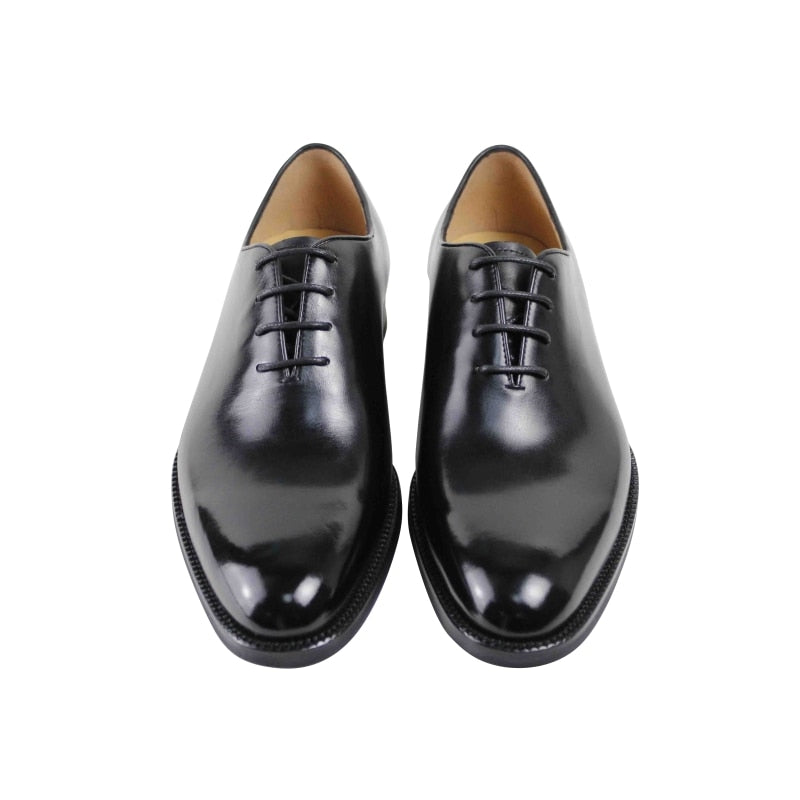 Classic Black Male Genuine leather shoe Formal work Business Office Original Designer dress shoe Mens Oxford Shoes