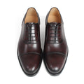 Mans Oxford Shoes Genuine Leather Patina Brown Men Footwear Wedding Office Formal Dress Shoes Male