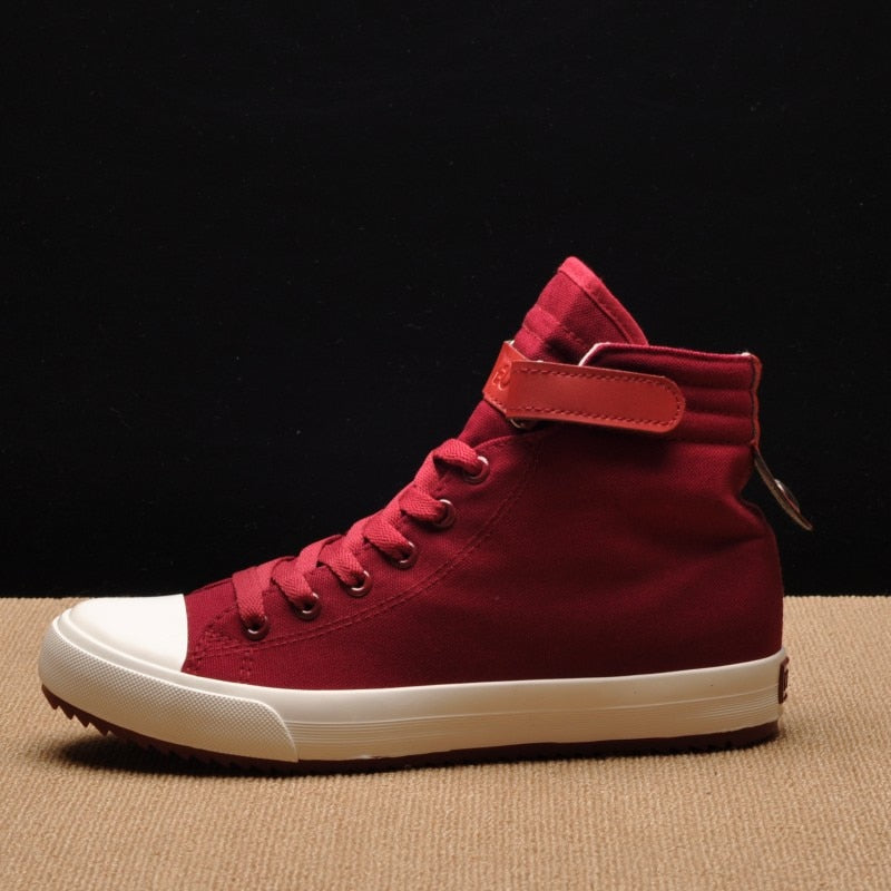 Men Canvas Shoes high Top Sneakers Spring Help Classic Unisex Style Breathable Man Casual Lovers Shoes