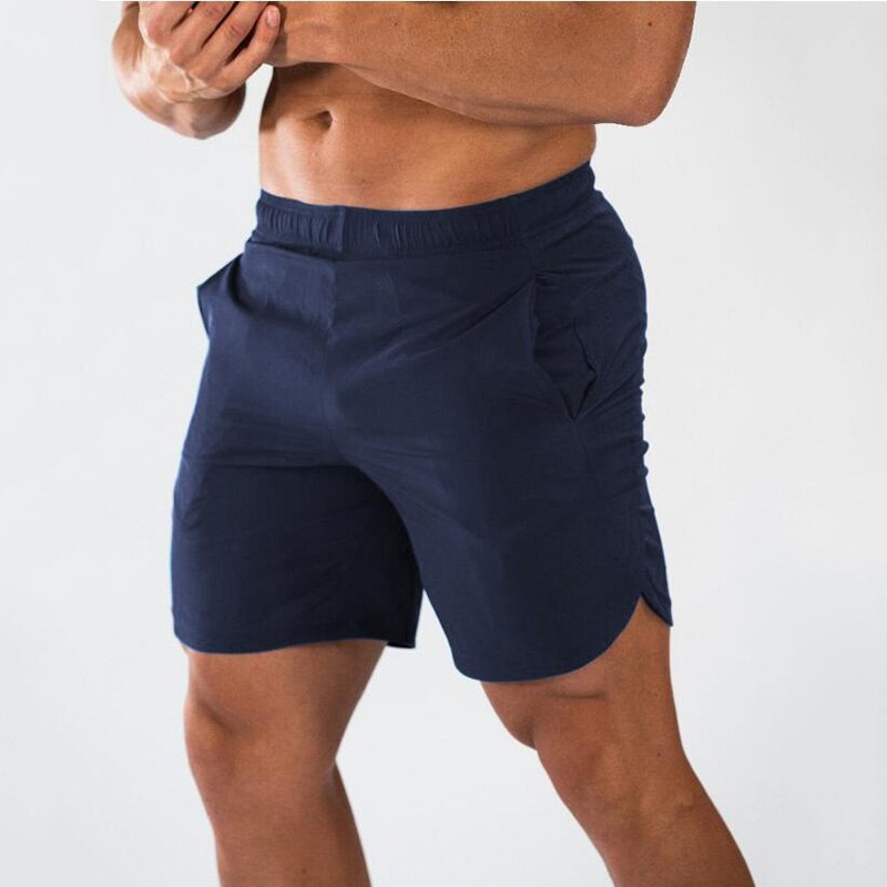 Summer Fitness Bodybuilding Shorts Men Casual Gyms Workout Male Breathable Quick Dry Sportswear Jogger Beach Short Pants