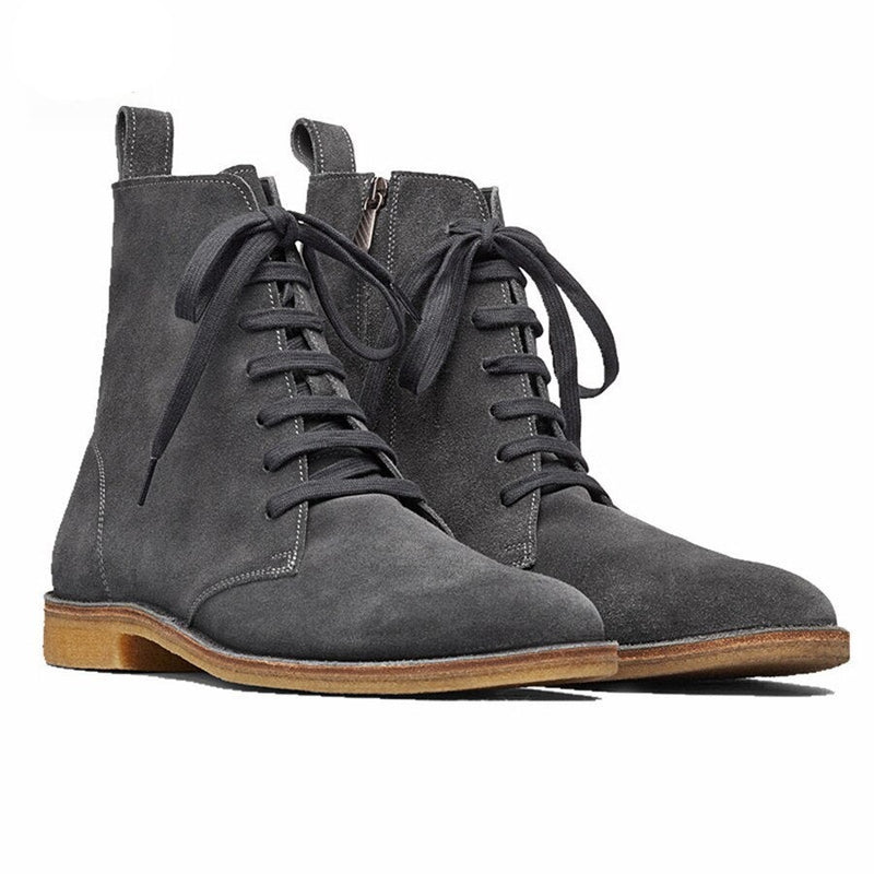 Winter Handmade Men Denim Boots west Hip Street