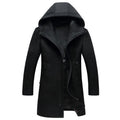 Winter Wool Coat Men Wool Jacket Men High Quality Hooded Mens