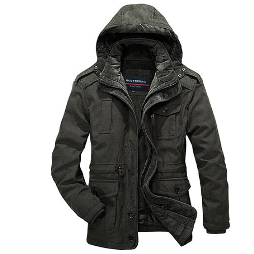 Men Parkas Two Piece Cotton Coats Mens Winter Jackets Coats Warm Overcoat Breathable Clothes