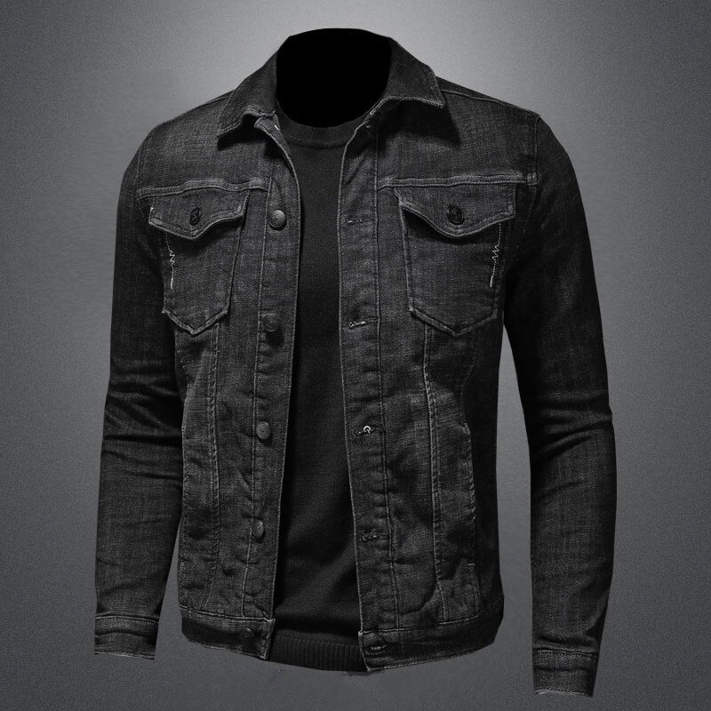 Warm Bomber Pilot Black Winter Denim Jacket Men Jeans Coat Motorcycle Casual Clothing