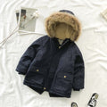 Hooded Coats Autumn Winter Brief Children Outerwear Thick Warm Faux Fur Jackets