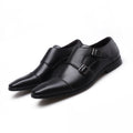 Spring Autumn Business Leather Shoes Men Buckle Formal Shoes