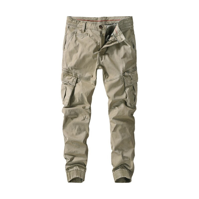 Cargo Pants For Men Multi-Pocket Sport Outdoor Tracksuit Casual Slim Fit Handsome Male Trousers