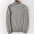 Fleece Warm Cotton Turtleneck Sweater Men Winter Pullovers Male Turtle Neck