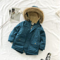 Hooded Coats Autumn Winter Brief Children Outerwear Thick Warm Faux Fur Jackets