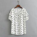 Women T Shirt Summer Casual Clothes Short Sleeve Tops Ice Silk Twill