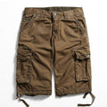 Summer Cotton Casual Shorts Men Five-point Multi-pocket Overalls European and American Outdoor Overalls Shorts