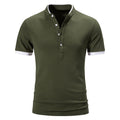 Summer Short Sleeve Basic Stand Collar POLO Shirt Men T-Shirt Top men Clothing