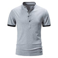 Summer Short Sleeve Basic Stand Collar POLO Shirt Men T-Shirt Top men Clothing