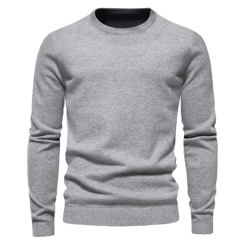 Men Sweater Casual Solid Color Warm Sweater Men Winter Slim Mens Sweaters