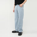 Men Fall/Winter New Mid Waist Straight Jeans Simple Casual Pants