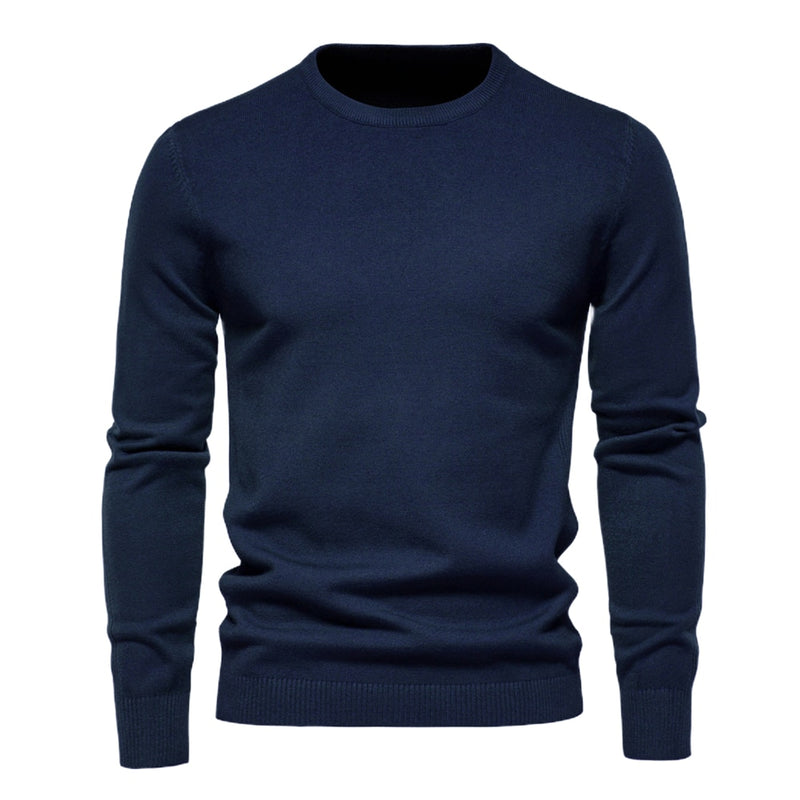 Men Sweater Casual Solid Color Warm Sweater Men Winter Slim Mens Sweaters