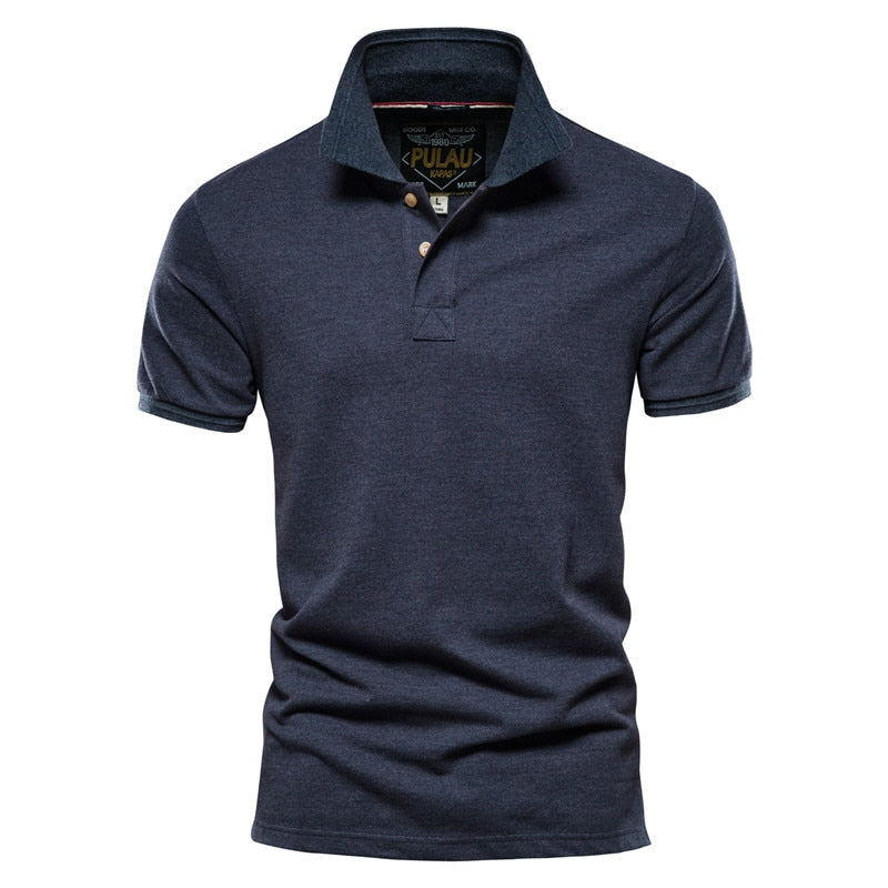 Cotton Men Polos Solid Classic Polo Shirt Men Short Sleeve Polo Men