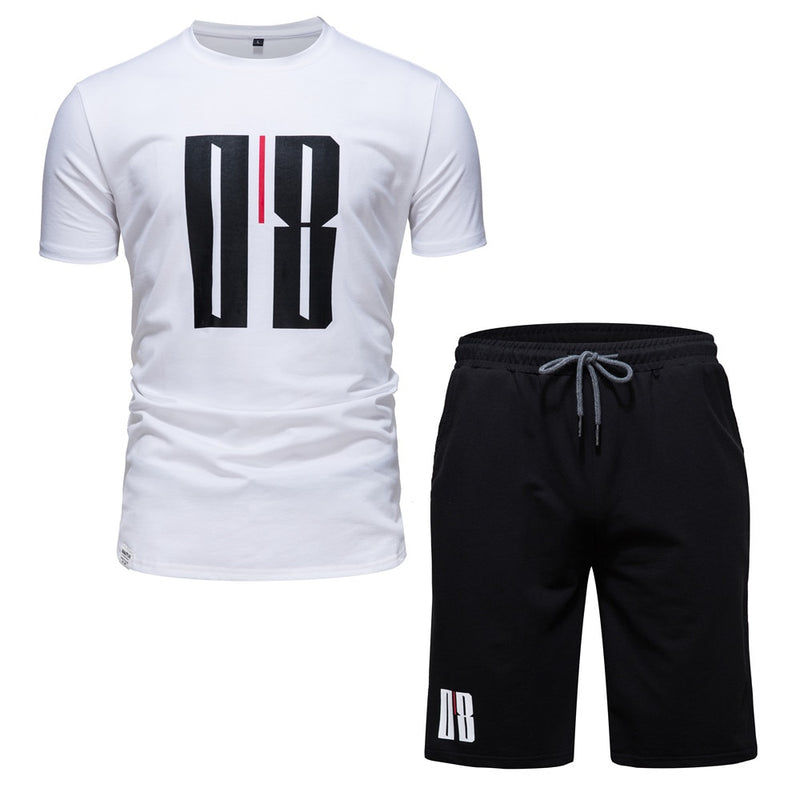 Men Short Sleeve T shirt and Shorts Set Summer Outdoor Sport and Jogging Tracksuit Mens Designer Clothes