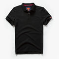 Summer Mens Polo shirts Cotton Shirts Short Sleeve Letter Embroidered Emblem Simple Shirt for Male